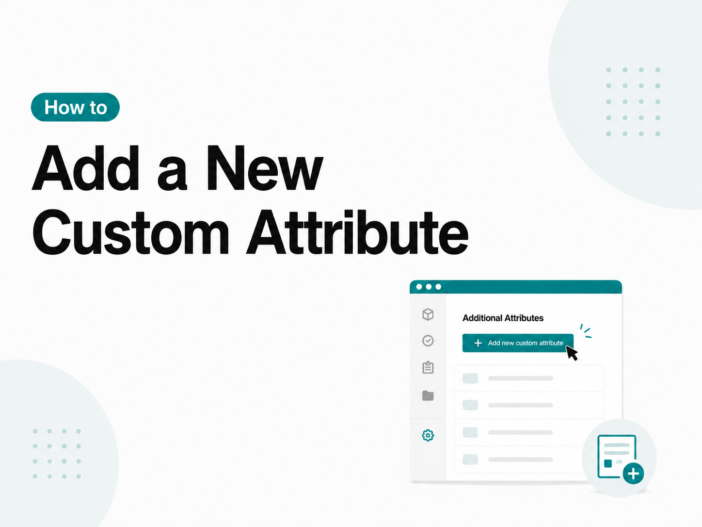 How to add a New Custom Attribute
